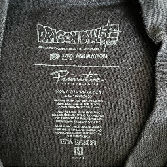 Primitive x Dragon Ball Z Shadow Goku T-Shirt Black MEDIUM - Picture 6 of 7